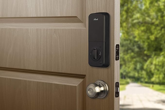 Alfred Touchscreen Keypad Pin + Key Entry Smart Door Lock Combo with Wi-Fi Connect Bridge & Key (DB2W-B-GL)