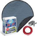 Winter Swimming Pool Cover for 28 ft Aboveground Round Pool Size, Durable Choice Series, Solid Material, Color - Blue Stone, Pool Cover Choice 3428-4CHOICE
