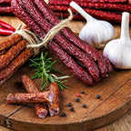 Hi Mountain Snack Stick Casings | 21 mm, Edible, Mahogany | Collagen casings for homemade snack sticks, meat sticks, beef sticks & venison sticks. Makes up to 22 lbs