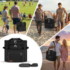 MIYCOO Cooler Bag with Expandable Double Deck, 60 Can Leakproof Cooler | Insulated Portable Soft Lunch Cooler, Extra Large Ice Chest Cooler for Beach, Picnic, Camping, Shopping