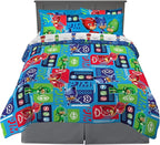 Franco Kids Bedding Super Soft Comforter and Sheet Set with Sham, 7 Piece Full Size, PJ Masks