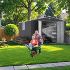 10x12 FT Metal Storage Shed with Window,Outdoor Storage Building,Large Backyard Sheds,Waterproof Outside Storage Sheds