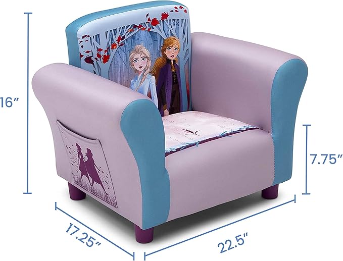 Delta Children Kids Character Upholstered Chair, Disney Frozen II