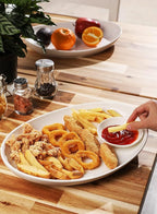 Sweese 2-Pack Porcelain Oval Serving Platters, White High-Grade Durable Professional, 14.5 Inch 2.0 Count