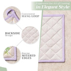Maison d' Hermine Pot Holders 100% Cotton Potholders (8" x 8", Pack of 1) | Heat Resistant Hot Pads with Loop BBQ Cooking Baking Farmhouse Kitchen Handling Hot Pans Spring Summer - Magnolia Mornings