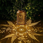 Hummingbird Lantern Solar Outdoor, Birthday Gifts for Women, Solar Light Outdoor Waterproof LED Decorative Garden for Lawn, Landscape, Patio, Porch Hanging Lantern for Ladies, Mom, Grandma
