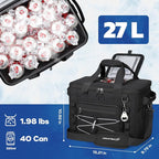 Maelstrom 30/40 Can Soft Cooler Bag, Leakproof Insulated Ice Chest | 24h Cold (With Ice), 5-Layer Insulation, Multi-Pockets ,Lightweight,Perfect For Camping, Beach, Hiking, Kayaking, Road Trips