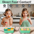 KitchFort® Large Silicone Ice Cube Tray (3-Pack), Easy Release 2" Big Ice Cubes - Cocktail, Whiskey Ice Cubes Mold - Ice Trays for Freezer with Lid - Stackable Silicone Ice Tray - Green
