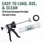LEM Products Jerky Gun, Heavy-Duty Beef Jerky Maker, Make Meat Sticks and Snack Sticks, Includes Nozzles and Backwoods Seasoning