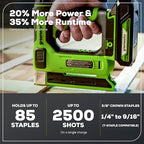Greenworks 48V (2x24V) All-in-One Cordless Combo - 20" Push Lawn Mower, 12" String Trimmer, 320 CFM Leaf Blower & 3/8" 18 GA Crown Stapler