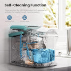 Portable Ice Maker Machine with Handle, 26lbs/24Hrs, 6Mins/8 Ice Cubes, Self-Cleaning with Basket/Scoop, Countertop Ice Makers for Home/Kitchen/Office(Green)
