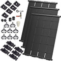 Industrial Grade Solar Pool Heater DIY Kit - Superior High-Wind Strapless Mounting System & Maximum Freeze Resistance (3-4'x10.5' / 126 Square Feet)
