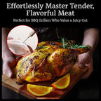 304-Stainless Steel Meat Injector - With Marinade Straw! 4 Needles, Spare Orings, Ebook, Spares Available! The Original 2oz Marinade Injector Syringe Kit Creates Juiciest Turkey and BBQ Ever!