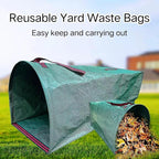 72 Gallon Yard Lawn Garden Bags, Large Standable Leaf Bags, Outdoor Garbage Can - Collapsible Trash Can for Parties, Yard Waste, Laundry, Camping - 1 Count