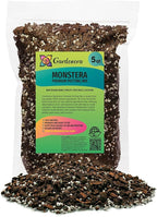 Premium Monstera Soil Mix by Gardenera - Perfect Drainage and Moisture Retention for Swiss Cheese Plant (5 Quart)
