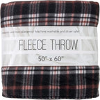 50x60 Throw Blankets, Plaid Fleece Throw Blankets for Bedroom, Couch, Livingroom, Chair, Pets, Outdoors