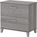 Bush Somerset 2-Drawer Lateral File Cabinet, Letter/Legal, Platinum Gray, 30-Inch (WC81280)