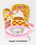 Blue Q No. I Will Never Want Your Help. Funny Oven Mitts - Cute Oven Mitts, Home Kitchen Gifts, Cooking Accessories, Super-Insulated Quilting, Natural-Fitting Shape, 100% Cotton, Size 12.5"L x 7.5"W