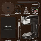 Smoking Gun Cocktail Smoker Kit with Wood Chips & Cup Cover | Handheld smoking gun with cup cover, wood chips and DIY accessories for cocktails, food, cheese and more