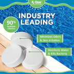 Rx Clear 3" Inch Chlorine Tabs | 35 Pounds | Individual Stabilized Chlorinating Tablets for Sanitizing Swimming Pools | Long Lasting, Slow Dissolving, and UV Protected
