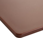 Winco 15" x 20" Brown Heavy-Duty Plastic Cutting Board (Set of 6) | Dishwasher safe, Stain resistant, Minimizes dulling, HACCP approved, Great for Charcuterie, Appetizers and Buffet Displays