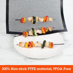 Camerons Grilling Mesh (13.25"x18") - Heavy Duty 100% Non-Stick Reusable Cooking Mesh Sheet - Use in Outdoor BBQ Grill & Indoor Oven - Heat Safe up to 500° F - Great for Holiday Dinner & XMas Gift