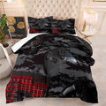 Tailor Shop Gaming Comforter Set Full Size for Boys, Black Camouflage Gamer Bedding Sets for Boys Kids Teenage, All Season 3 Piece Gaming Bed Set with 1 Comforter and 2 Matching Pillowcases…