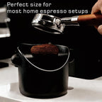 Knockbox 4.8 Inch Espresso Knock Box for Breville Barista Style Coffee Espresso Accessories Coffee Puck Knock Box Espresso Dump Bin Trash Can Tamping Station Gift