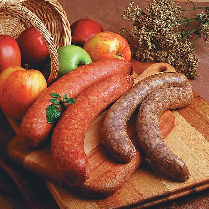 Hi Mountain GERMAN Sausage Kit | Makes 30 lbs | Complete sausage making kit with cure, natural hog casings & directions. Perfect for pork, beef, venison, deer, & elk