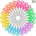 24PCS 8" Scissors,Sharp Stainless Steel Multicolor for Office School Crafts | Right/Left Handed, Comfort Grip Scissors for Office Desk Accessories Sewing Fabric Home Craft School Teacher/Class Supplies