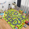 HOMORE Kids Play Mat Rug, Fun and Educational City Play Rug for Hot Wheels Track Racing and Toys, Kids Carpet Playmat Area Rug for Children Bedroom Play Room Nursery, 3x5 Feet