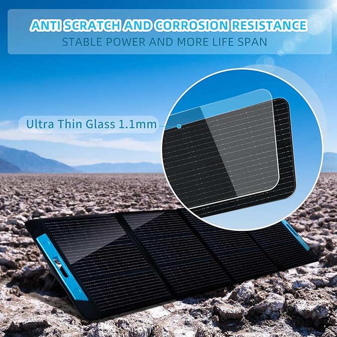 200W Foldable Solar Charger kit,IP65 Water-Resistant Folding Solar Panel Portable Power Station,XT60 to MC4 Connector for Outdoor Adventures, Emergency and Camping