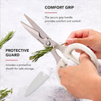KitchenAid Multipurpose Shear Set, Versatile Scissors with Nutcracker, Bottle Opener, Ergonomic Handles with Protective Blade Covers, 2-Piece