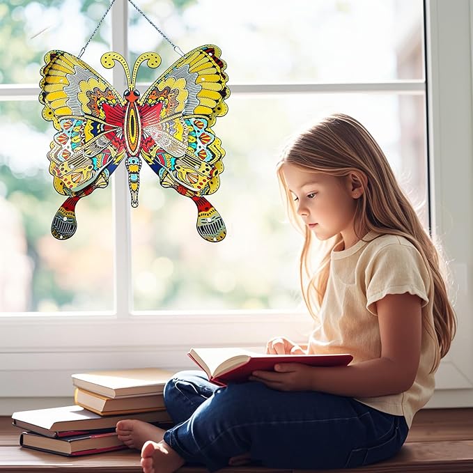 12" Stainless Steel Butterfly Wall Decor for Indoor Outdoor,Giant Butterfly Decorations Metal Wall Art,Hanging Decorations for Garden Yard Porch Patio - Birthday Gift for Mother's Day Christmas