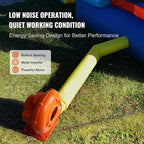 VEVOR Air Blower, 2-Speed Inflatable Blower, 1HP and 1.2HP, Portable and Powerful Bounce House Blower, Commercial Bouncy Castle Electric Blower, Used for Inflatable Bouncy Castle and Jump Slides