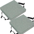 Square Bar Stool Cushion Set of 2 - 14x14/15*15/12*12 Seat Cushion - Thick 5/8cm Dining Chair Pads (Color: 6#)