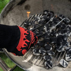 BBQ Dragon Heat Resistant Gloves - High Heat Gloves for Cooking, BBQ, Grilling, and Baking - Non-Slip Oven & Heat Proof - Certified Heat Protection for Outdoor Grill & Kitchen Safety
