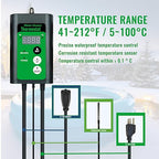 3500W 240V Immersion Water Heater for Hot Tub & Inflatable Pool – Portable Fully Submersible Electric Heater with Thermostat & GFCI for Bathtub, Sap, Above Ground Pool & Baptismal Pool