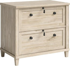 Sauder Hammond Lateral File, L: 32.87" x W: 20.55" x H: 30.0", Chalk Oak Finish