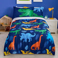 Joiedomi Kid Twin Comforter Set - 5 Piece Dinosaur Bedding Set for Boys/Girls - Super Soft Microfiber Bed in a Bag with Comforter, Sheets, Pillowcase & Sham