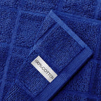 Oven Mitts Pot Holders Sets/Kitchen Towels and Dishcloths, Oven Gloves Kitchen Dish Towels 500 Degree Heat Resistant Potholders with Non-Slip Silicone Surface for Cooking, Grilling, Baking-Royal Blue