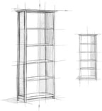 SIMPLIHOME Amherst SOLID WOOD 30 Inch Transitional 5 Shelf Bookcase in Light Golden Brown, For the Living Room, Study Room and Office