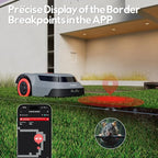 Redkey MGC500 Robot Lawn Mower with 390ft Boundary Wires for 0.12 Acre (1/8 Acre), 45% Slope, 70Mins Runtime, Auto Recharge, Automatic Robotic Lawn Mower w/Precise Location & Breakpoint Detection