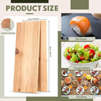 Landical 3/6/10/13/20 Pcs XL XXL Large Cedar Plank for Grilling Salmon Thicker Design Full Filet of Meat Fish Veggies Adding Extra Smoke and Flavor Soaking Fast Easy to Use(13 Pcs,15 x 5.5 Inches)