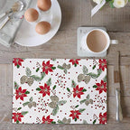 Urban Villa Two Tone Placemat Cotton Tablemat 14x20 (Set of 6) Pine Cone