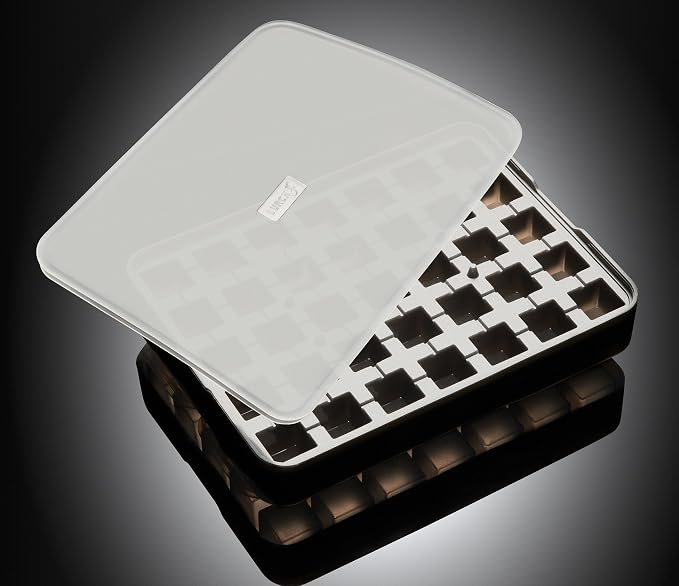 LURCH Germany ICE Former Cube - Silicone Tray for 35 Ice Cubes (0.8x0.8'')