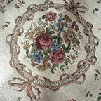 Non-Shedding Living Room Bedroom Accent Rug Rustic Floral Cotton Area Rugs Carpet, 5′3″ × 7′6″, Euro Romance