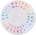 ABC Rug for Kids Room - 40 inch Round Alphabet Rug - ABC Classroom Rug for Kids Learning - Round Rug for Kids Room Decor - ABC Rugs for Kids Playroom - Round Nursery Rug - ABC Mats for Floor Toddlers