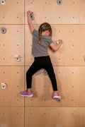 DIY Climbing Wall Panel – 47" x 23.5" Birch Plywood, Pre-Drilled T-Nuts, Textured & Paintable Surface – Indoor Home Gym & Kids Playroom Rock Wall Panel (Climbing Holds Not Included) (Natural)