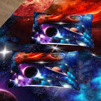 NINENINE Space Comforter Sets Galaxy Bedding Purple Comforter Twin Size Bedding Sets for Girls Earth Planets Stars Theme Solar Comforter System Bed Set with 1 Comforter 1 Pillowcase
